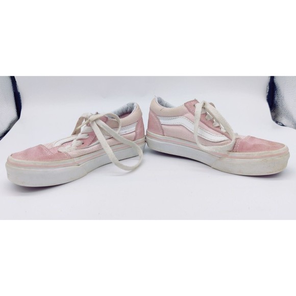 Girls Vans 500714 Old Skool Pale Pink Low Top Skate Sneakers Shoes Size 11.5 Kid - Picture 6 of 12